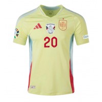 Camiseta España Pedri Gonzalez #20 Visitante Equipación Eurocopa 2024 manga corta